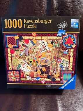 Ravensburger 1000-Piece Vintage Games Collage jigsaw Puzzle